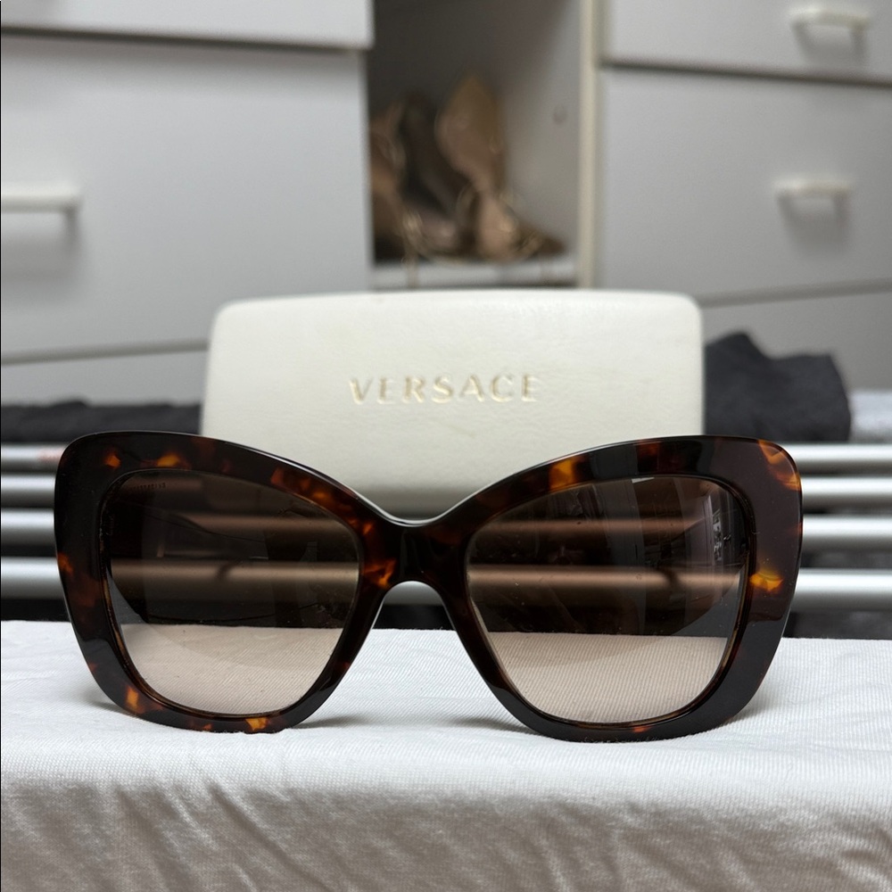 Versace Tortoiseshell Sunglasses